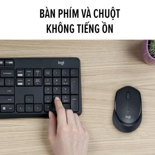 Bộ bàn phím và chuột không dây MK315 Quiet