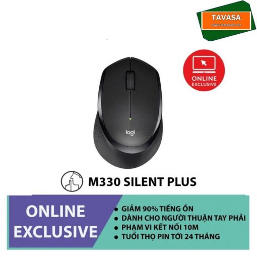 Chuột không dây không tiếng ồn Logitech M330 Silent Plus