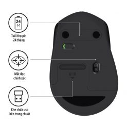 Chuột không dây không tiếng ồn Logitech M330 Silent Plus