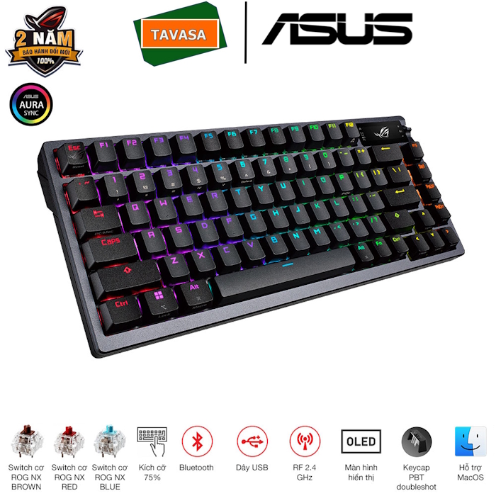 ROG-AZOTH-04 Bàn phím gaming không dây ROG Azoth