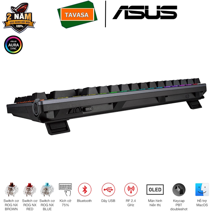 ROG-AZOTH-07 Bàn phím gaming không dây ROG Azoth