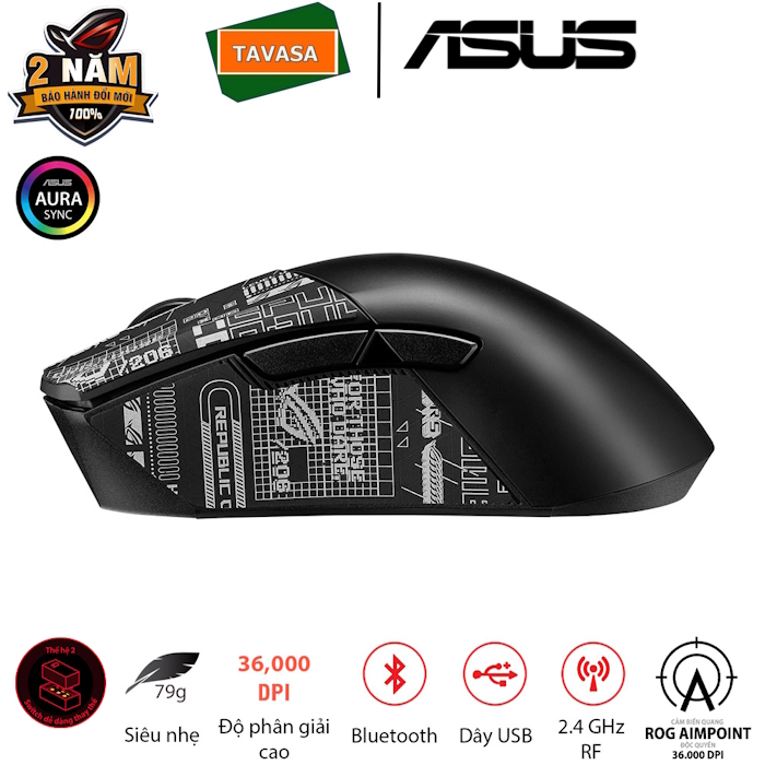 ROG-GLADIUS-III-AIMPOINT-black-05c Chuột gaming không dây ASUS ROG Gladius III Wireless AimPoint