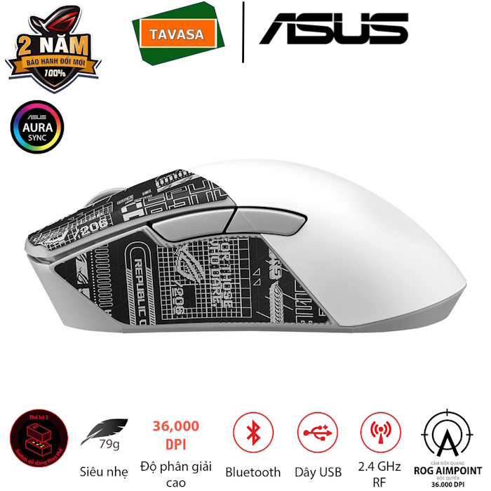 ROG-GLADIUS-III-AIMPOINT-white-06 Chuột gaming không dây ASUS ROG Gladius III Wireless AimPoint