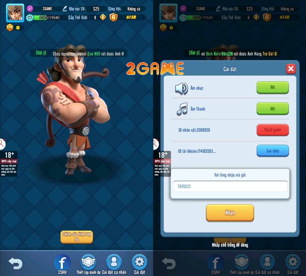 Code Đại Loạn Đấu Tây Du mới nhất và cách đổi code