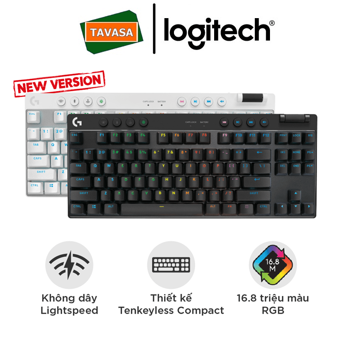 bàn phím gaming g pro x tkl lightspeed logitech