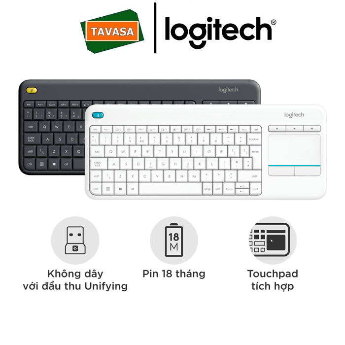 Bàn phím K400 Plus Logitech