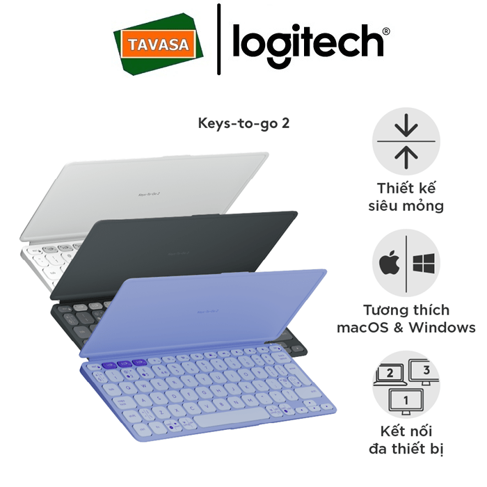 Bàn Phím Keys To Go 2 Logitech