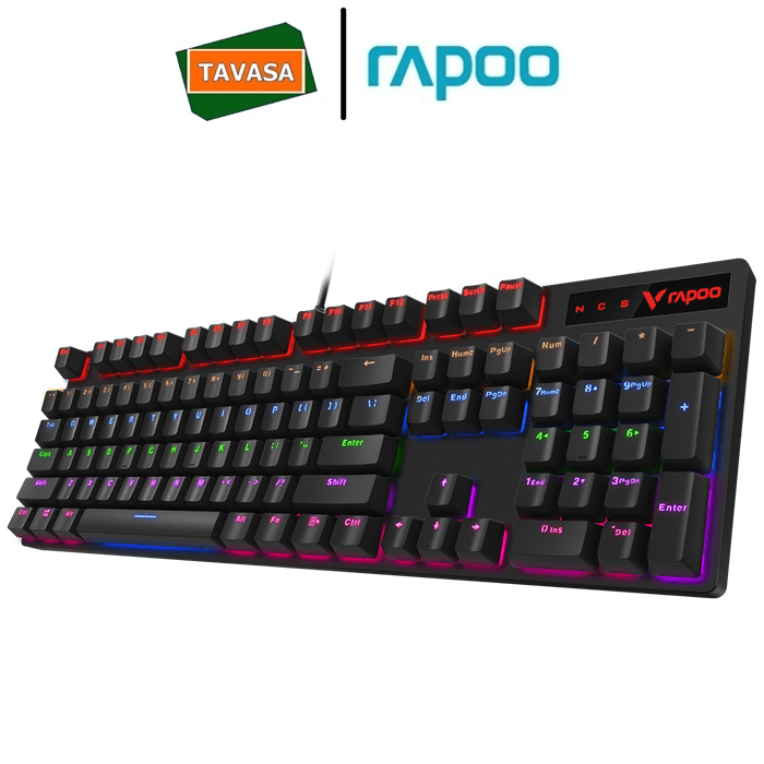 bàn phím gaming có dây rapoo v500 pro