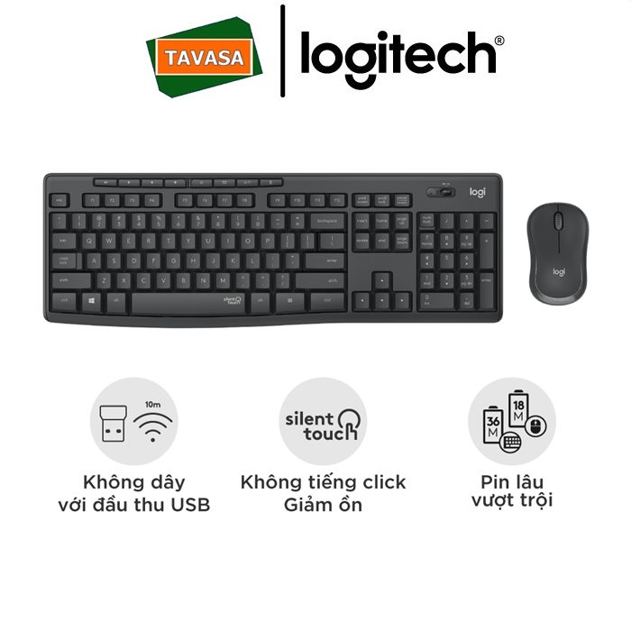 combo-chuot-phim-mk275-logitech combo phím chuột mk295 logitech