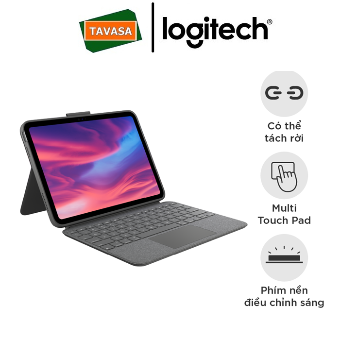 combo touch cho ipad gen 10 logitech