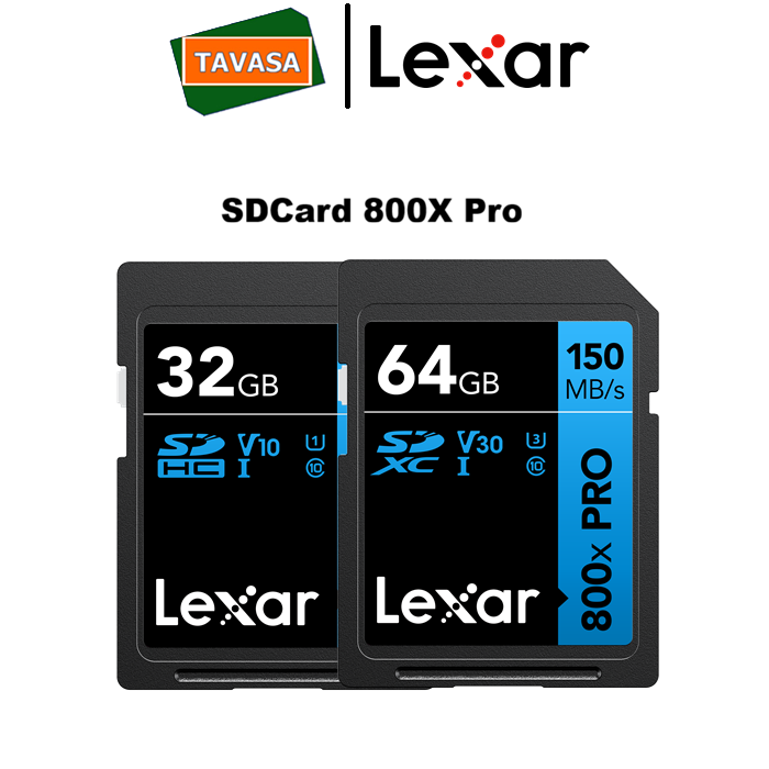 Thẻ Nhớ SD Lexar 800x PRO 32GB-64GB 150MB/s UHS-I U3 Cho Máy Ảnh DSLR Mirrorless