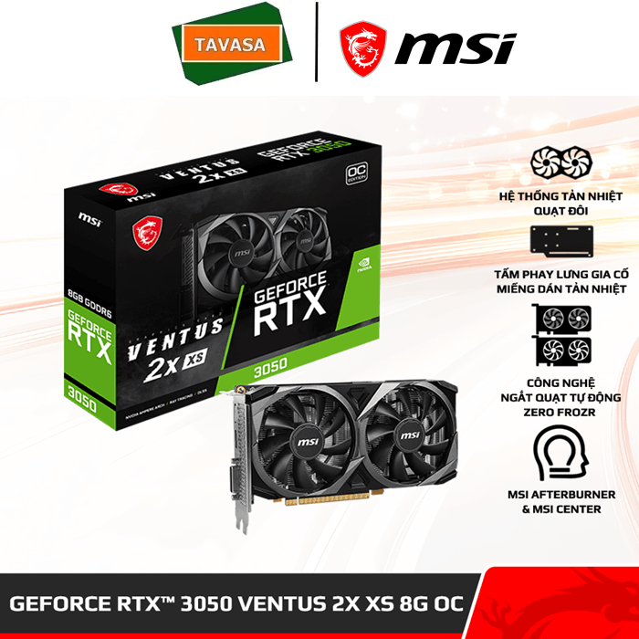 GeForce-RTX™-3050-VENTUS-2X-XS-8G-OC-MSI