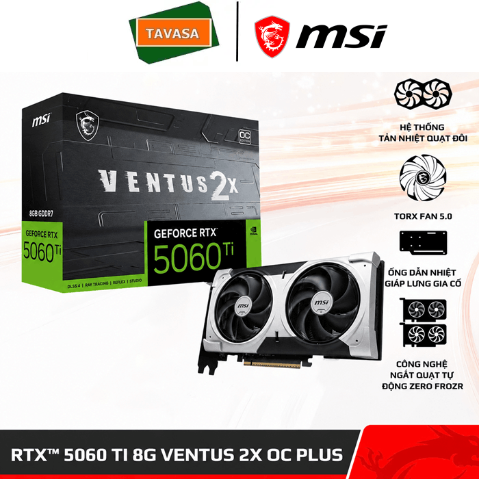 MSI-GeForce-RTX™-5060-Ti-8G-VENTUS-2X-OC-PLUS